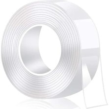 Fadem Store Çift Taraflı Şeffaf Bant – 5 Metre Uzunluk, 30MM Genişlik, Güçlü Yapışkan