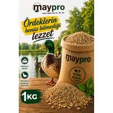 MayPro Tarım Ördek Yemi 1 Kg, Karışık Doğal Yem, Vitamin Mineral Destekli Dengeli Besin