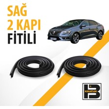 B&M Kauçuk Renault Megane 4 Sedan Sağ Ön ve Arka Kapı Fitili BM04099