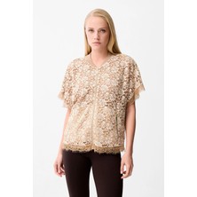 Love My Body Dantelli Ceket Bej 119L9929000