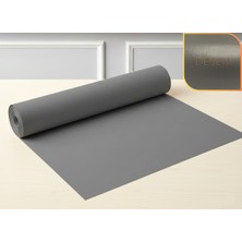 ALMITAL 48 cm x 5 m - Antrasit suni deri, kumaş desenli, Çekmece İçi Kaydırmaz Halı , Raf Örtüsü