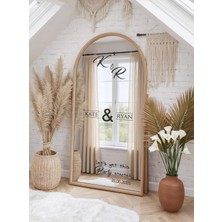 Lora Wedding Nişan Ayna Yazısı Isme Özel 50CM Siyah | Baş Harfli ve Isimleriniz Yazılı Söz Nişan Düğün Için Karşılama Ayna Yazısı Sticker, Folyo, Vinil