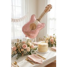 Partixa Retro Mat Gitar Folyo Balon Müzik Temalı