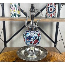 Çini Evi Prestijli Kültürel Hediye – Gümüş Kaplama Iznik Çini Ibrik Seti