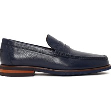 Derimod Erkek Lacivert Deri Loafer 26SFD6704FT