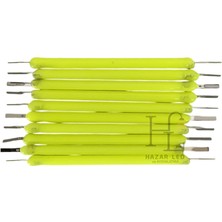 Hazar Led 3 Volt 38MM LED Filament Yeşil Retro Tungsten Filament 10 Adet