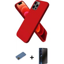 İlk El Grup Pilelistore™ iPhone 12 Pro Max Kılıf Kozmos Yansıma Özel Seri - Siyah 3D Antistatik Hayalet Cam Ekran Koruyucu + Shine Kamera Lens Koruma Cam - Gd