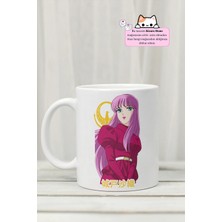 Kizaru Home Saint Seiya - Saori Kido Anime Tasarım Baskılı Porselen Kupa Bardak