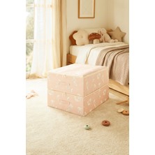 Ocean Home Textile 2'li Çocuk Odası Deniz Kızı Destekli Kutu Hurç Set 45 x 55 x 18 cm