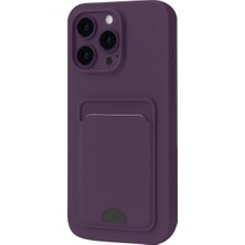 Uravas Store Iphone 16 Pro Kılıf Kelvin Kartvizitli Silikon - Derin Mor