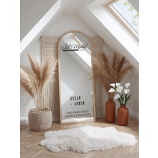 Lora Wedding Nişan Ayna Yazısı Isme Özel 50CM Beyaz | Just Married ve Isimleriniz Yazılı Söz Nişan Düğün Için Karşılama Ayna Yazısı Sticker, Folyo, Vinil