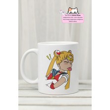 Kizaru Home Sailor Moon - Minako Aino Anime Tasarım Baskılı Porselen Kupa Bardak