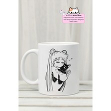 Kizaru Home Sailor Moon - Minako Aino Anime Tasarım Baskılı Porselen Kupa Bardak