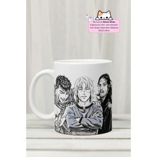 Kizaru Home Miyamato, Guts And Thorfinn - Karakterler Anime Tasarım Baskılı Porselen Kupa Bardak