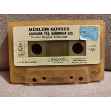 Plakperest Müslüm Gürses - Gözümde Yaş Bağrımda Taş 1990 Türkiye Basım Kaset Kapaksız Özpınar Kasetçilik 2. El