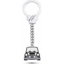 Silverize Mini Cooper Gümüş Anahtarlık T51
