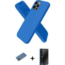 İlk El Grup Pilelistore™ iPhone 12 Pro Max Kılıf Kozmos Yansıma Özel Seri - Siyah 3D Antistatik Hayalet Cam Ekran Koruyucu + Shine Kamera Lens Koruma Cam - Gd