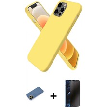 İlk El Grup Pilelistore™ iPhone 12 Pro Max Kılıf Kozmos Yansıma Özel Seri - Siyah 3D Antistatik Hayalet Cam Ekran Koruyucu + Shine Kamera Lens Koruma Cam - Gd