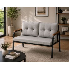 Modern Style Home Teras Balkon ve Kafe Için Modern Ikili Koltuk Istanbul Serisi