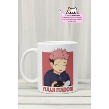 Kizaru Home Jujutsu Kaisen - Yuuji Itadori Anime Tasarım Baskılı Porselen Kupa Bardak