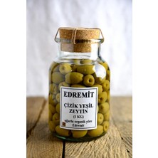 Uğurlu Organik Edremit Çizik Yeşil Zeytin (1 Kg)