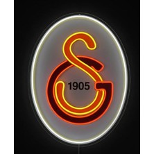 3D Bade Galatasaray Özel Seri Neon LED Duvar Dekoru