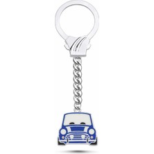 Silverize Mini Cooper Gümüş Anahtarlık T45