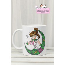 Kizaru Home Sailor Moon - Makoto Kino Anime Tasarım Baskılı Porselen Kupa Bardak