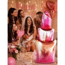 Dodomar Folyo Balon Ruj Model Bride Bekarlığa Veda Partisi 40X95 cm Parti Süsü Dekor Balon
