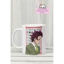 Kizaru Home Demon Slayer - Kimetsu No Yaiba Tanjiro Kamado Anime Tasarım Baskılı Porselen Kupa Bardak