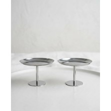 Maglor Lüx Ikili 12 cm Sunumluk, Çerezlik, Tatlı ve Çok Amaçlı Ayaklı Sunumluk