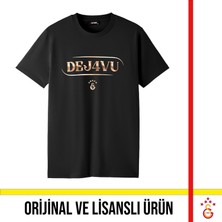 Galatasaray Lisanslı 2026 Şampiyonluk Dejavu Siyah Tişört
