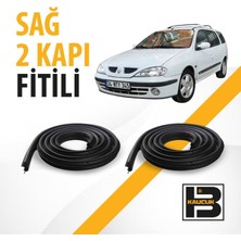 B&M Kauçuk Renault Megane 1 Station Wagon Sağ Ön ve Arka Kapı Fitili BM04186