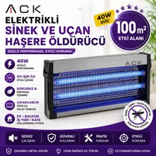 Ack 40W Elektrikli Sinek ve Uçan Haşere Öldürücü Uv Işıklı 100 M²