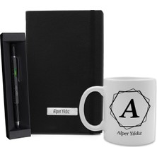 vegahediye v vega Kişiye Özel Isim Baskılı Defter & Isme Özel Mimar Kalemi & Isme Özel Kupa Hediye Seti (Model 1)