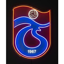 3D Bade Trabzonspor Özel Seri Neon LED Duvar Dekoru