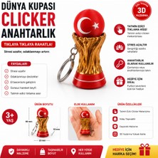 Dünya Kupası Clicker Anahtarlık – 3D Baskı Stres Giderici Tıklamalı Anahtarlık