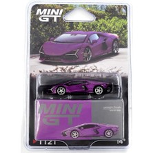 Mını Gt 1:64 Lamborghini Revuelto Viola 30TH Matte Mor Diecast Model Araba MGT01121-BL