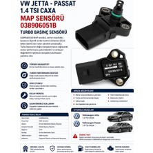Artek Vw Jetta Passat 1.4 Tsı Caxa Map Sensörü 038906051B Turbo Basınç Sensörü