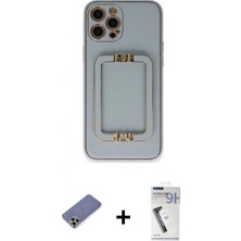 İlk El Grup Pilelistore™ iPhone 12 Pro Kılıf Kozmos Minimal Prime - Şeffaf Uv Polymer Nano Ekran Koruyucu + Metal Kamera Lens Koruma Cam - Gd