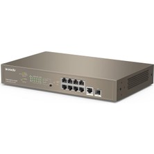  tenda teg5310p-8-150w swt 9 10-100mbps +1 gigabit-sfp slots yönetilebilir switch