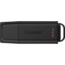  kingston dtxg2-64gb 64gb portable usb 3.2 gen 1 datatraveler exodia black flash bellek