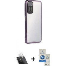 İlk El Grup Pilelistore™ Redmi Note 11 Kılıf Vadi Minimal - Şeffaf Royal Nano Ekran Koruyucu + Kamera Lens Koruma Cam - Sf