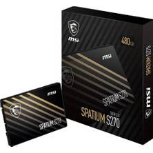  msi 480gb spatium s270 sata 3.0 (500mb okuma - 450mb yazma) ssd disk