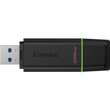 kingston dtxg2-256gb 256gb portable usb 3.2 gen 1 datatraveler exodia black-green flash bellek