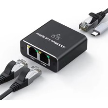 Alfais 4925 RJ45 Ethernet Switch Splitter Gigabit 1000MBPS 2 Port Çevirici Çoklayıcı Router