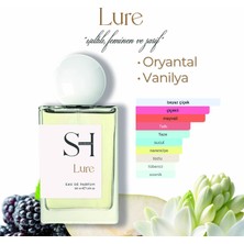 Sh Fragrances Lure Edp Kadın Parfüm | Meyvemsi | Armut-Yasemin | Misk-Hafif Odunsu, 50ML