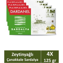 Dardanel Zeytinyağlı Çanakkale Sardalya 125 gr x 4 Adet