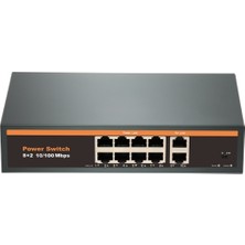  nova nvc-ıntsf0820fb2l 24v ıntercom 8+2 poe switch (10-100)