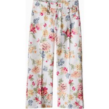 Chloe Chloé Kids Çiçek Desenli Pamuklu Kız Çocuk Pantolon